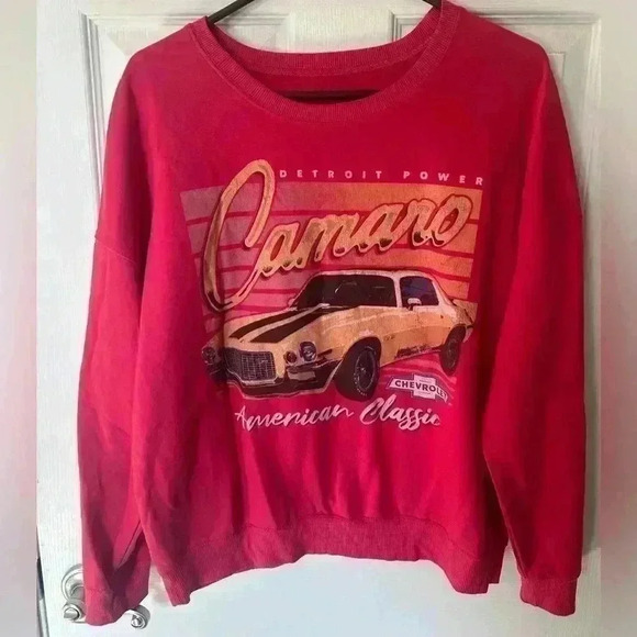 GM Official Camero Graphic lightweight Sweatshirt Size Large vintage style - Picture 1 of 4